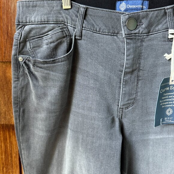 NWT DEMOCRACY Charcoal ABsolution Itty Bitty Boot Stretch Jean in Women's 16 - Picture 4 of 11